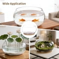 thumbnail image 6 of Lotus Bowl Planter with Rattan Mat, 10 in Clear Glass Hydroponic Bowl, Indoor Aquatic Plant Terrarium for Lotus and Water Greens, Transparent Decorative Lotus Pot, Fish Tank, 6 of 6