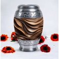 thumbnail image 4 of Geometric Gradient Large Urn For Human Ashes, Decorative Urns, Cremation Urns For Ashes, Urns For Women, Funeral Urns For Men Ashes Adult Male, Burial Urn 10 Inches, 4 of 5