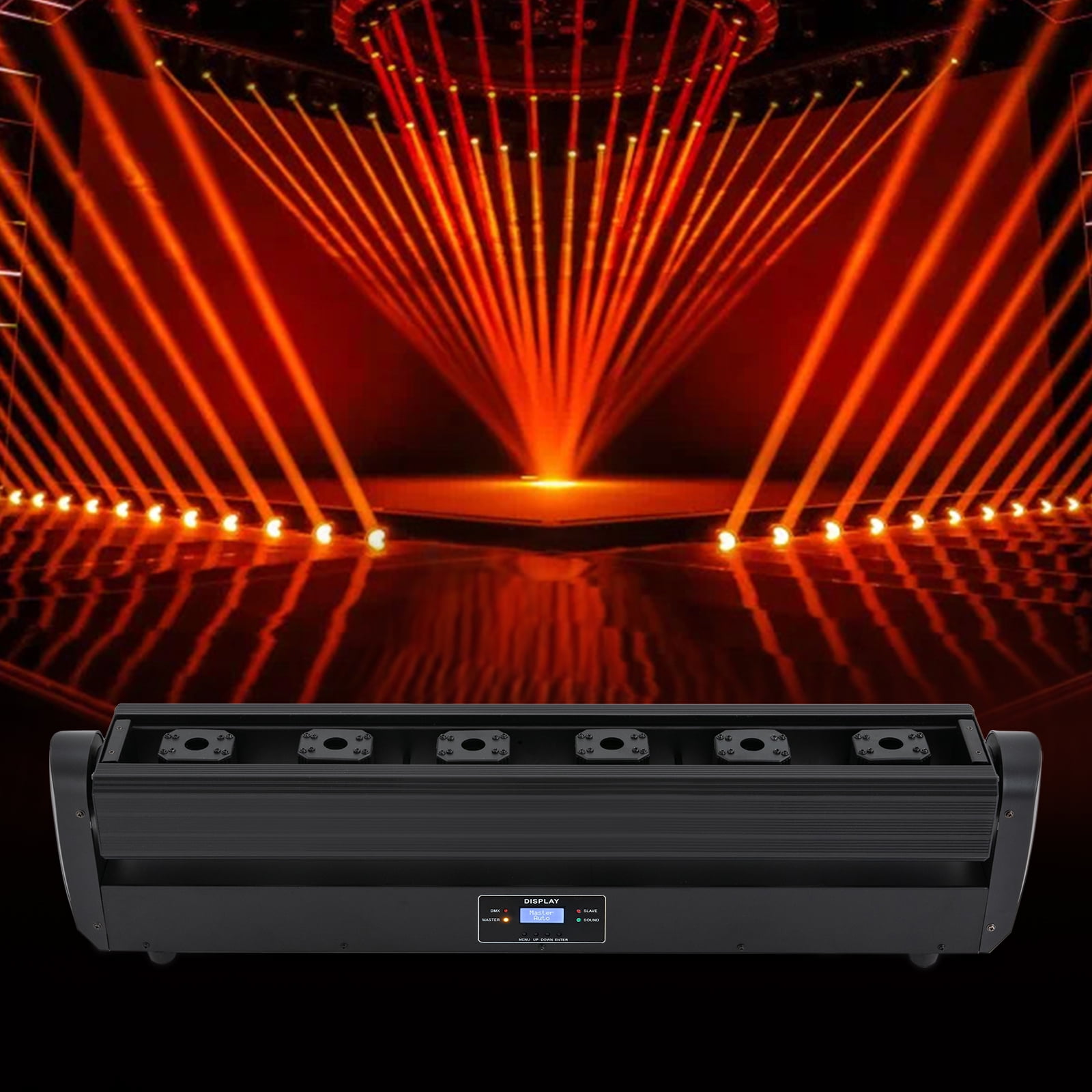 Moving Head Stage Light DMX/Master-Slave/Voice-Activated/Self-Propelled Stage Light for DJ Party Stage 6*500MW