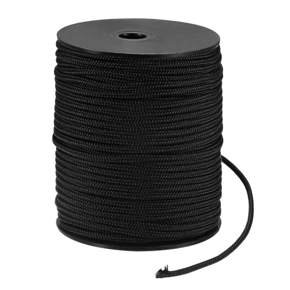Uxcell Recoil Starter Rope Pull Cord 3mm 50m Nylon Pull Cord for Chain Saw Black
