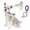 Purple, variant on Dog Harness No Pull Saddle Harness with 59.1inches Padded Lead, Breathable Soft Foam Handle, Adjustable for Small Medium Dogs