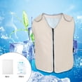 thumbnail image 5 of Chaleco de Seguridad de Refrigeración para Hombres Y Mujeres, con Cremallera de tirarere Reflectante, Chaleco Fresco de Gris Sunnimix Chaleco refrigerante, 5 of 5