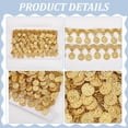 thumbnail image 3 of 4.6-5 Yard Gold Coin Shape Sequin Tassel Trim 1-1/4 Inch Width Round Sequins Tassel Fringe Trim for DIY Clothing Fringe, 3 of 7