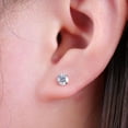 thumbnail image 4 of Limerencia Hypoallergenic G23 Titanium Earrings For Sensitive Ears, Simulated Diamonds (White), 4 of 8