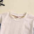 thumbnail image 5 of TOWED22 Toddler Baby Boy Summer Clothes 2Pcs Color Block Short Sleeve T-Shirt and Matching Shorts Outfit Blue,6-12 M, 5 of 7