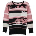 thumbnail image 1 of Alfani Chandail à Rayures Florales pour Femmes, Rose, Petit, 1 of 1