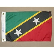 Annin Flagmakers 221556 4 ft. X 6 ft. Nyl-Glo St. Kitts and Nevis Flag