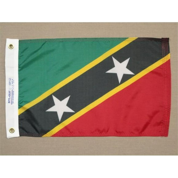 Annin Flagmakers 221556 4 Pi X 6 Pi Nyl-Glo St. Kitts and Nevis Flag
