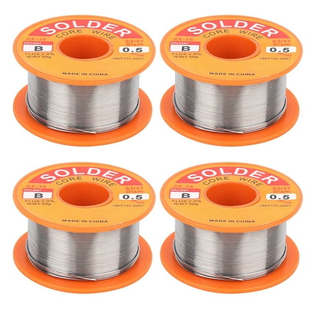 

4pcs 50g Professional NoClean Tin Solder Tin Wire Soldering Wire Roll 0.5mm