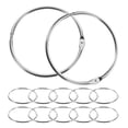 thumbnail image 6 of MLINS  12 Pcs Rings for Binder Heavy Duty Split Clamps Cable Silver, 6 of 8