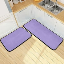 Ryvnso Lavender Purple Kitchen Rugs Set Non Slip Runner Mats for Dining Room