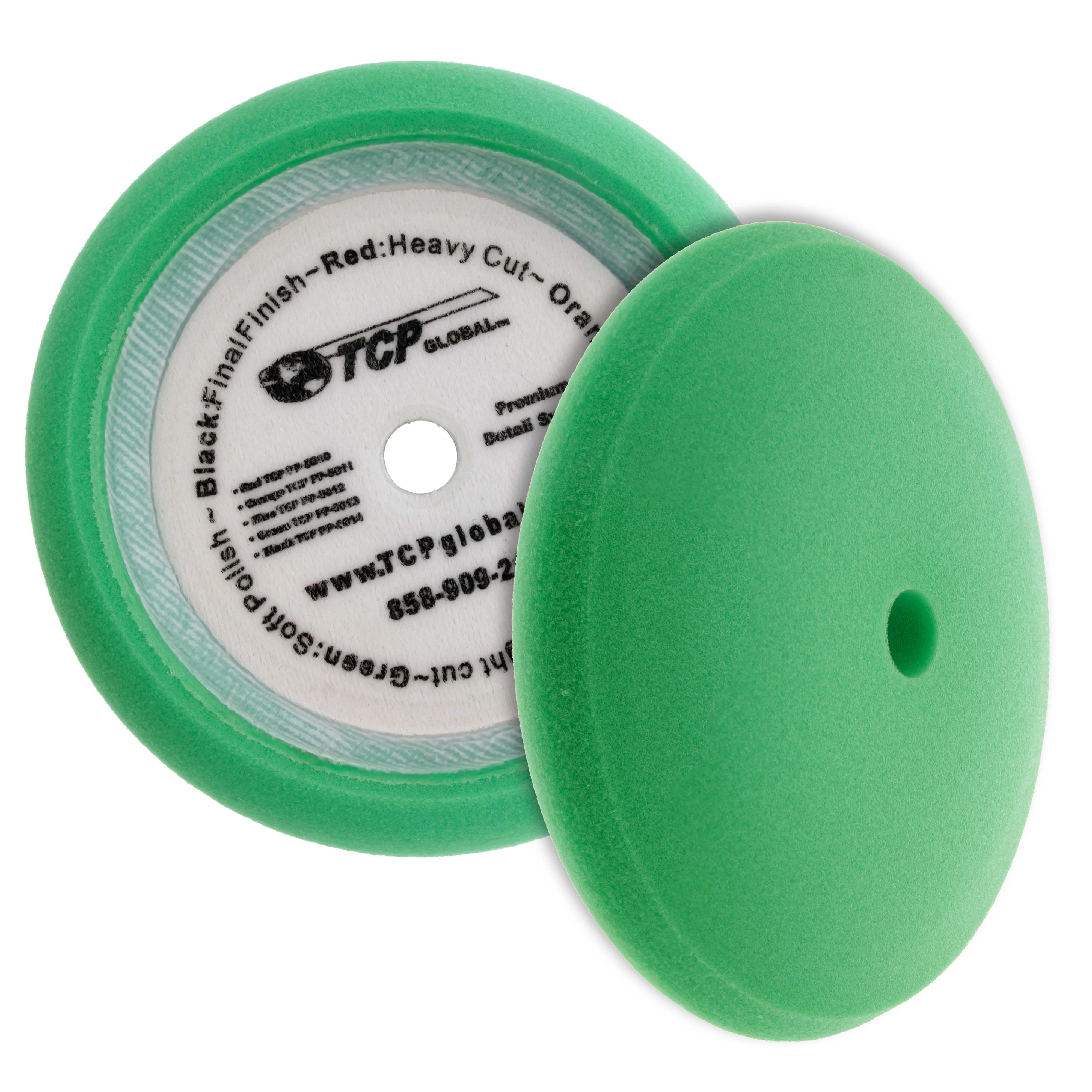 8" Green Fine Foam Buffing Grip Pad Final Cut Polish Finishing