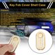 thumbnail image 2 of Funda de llave de coche de TPU de silicona en tono blanco y dorado para Fiat 500 Cabrio/Nuova para Fiat 500C/500L/500X/600 - Funda de control remoto de 3 botones, 2 of 6
