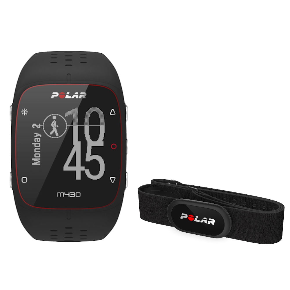 lekken Gorgelen Benadrukken Polar M430 Advanced Black Running Watches with Black Silicone Band with  Polar H10 Heart Rate Sensor and Fitness Tracker - Black - M-XXL -  Walmart.com