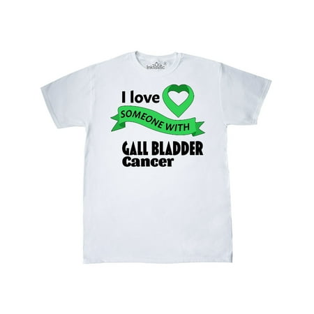 I Love Someone with Gall Bladder Cancer green heart ribbon T-Shirt