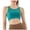 Green, variant on felwors High Neck Sports Bra for Women Longline Medium Impact Workout Crop Tank Tops Wirefree Padded Yoga Bra Gym (Light Green, L)