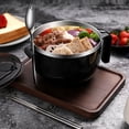 thumbnail image 3 of 1 Set Noodles Bowl Stainless Rice Bowl Anti-scald Bowl Lidded Soup Bowl 1200ml, 3 of 5