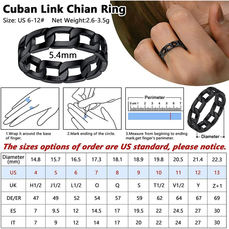 Women's Vintage Link Chain Ring