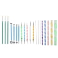 thumbnail image 2 of Tbest Mandala Dotting Kit, 20 Pcs Double Sided Dotting Tools Nail Brush Mandala Dotting Tool DIY Ball Stylus Acrylic Rods For Nail Art DIY And Nail Salon, 2 of 8