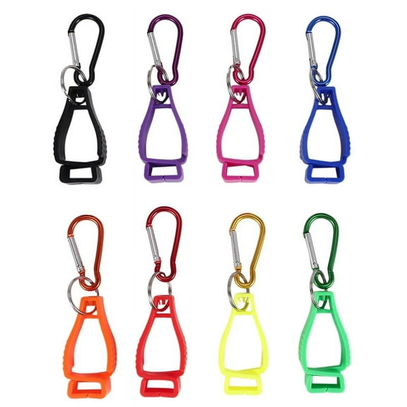 8pcs Glove Clips for Work Holders Belt Clip with Metal Carabiners Construction Worker Guard Labor