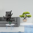 thumbnail image 2 of Figura de mesa,Estantería sujetalibros Estatua Sujetalibros,Sujetalibros decorativos para libros pesados. Decoración para el hogar.,Árbol bonsái artificial,Bonsái artificial para, 2 of 8