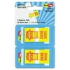 Redi-Tag 74004 Sign Here Page Flags, 50 Flags/Pop-Up Dispensers, Yellow/Red, 2 Dispensers/Pack