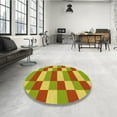 thumbnail image 4 of Ahgly Company Machine Washable Indoor Rectangle Transitional Mahogany Brown Area Rugs, 5' x 7', 4 of 7