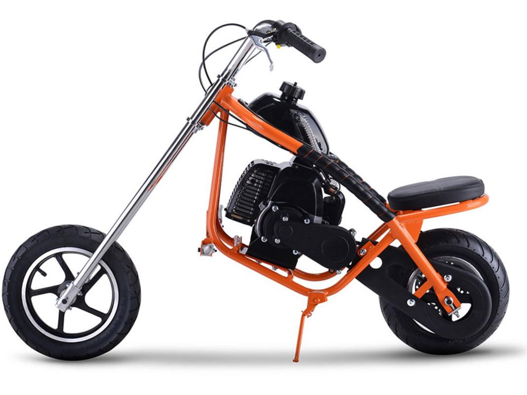 MotoTec 49cc Kids Gas Powered Mini Chopper Orange