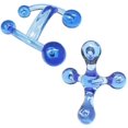 thumbnail image 1 of Herramienta de masaje manual portátil JAMW Masajeador de 4 puntos azul, 1 of 5