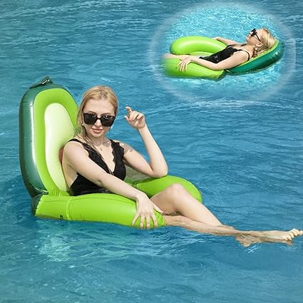 Inflatable Avocado Swimming Pool Mattress - Water Hammock for Adults and Children - 100 kg - for Inflatable Mattress - for Summer and Pool Parties