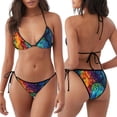 thumbnail image 3 of Balery Colorful Parrot Jungle Dream Pijama Estampado Bikini de Dos Piezas para Mujer - Conjunto de Bikini Ajustable Sexy y Cómodo para Playa, 3 of 6