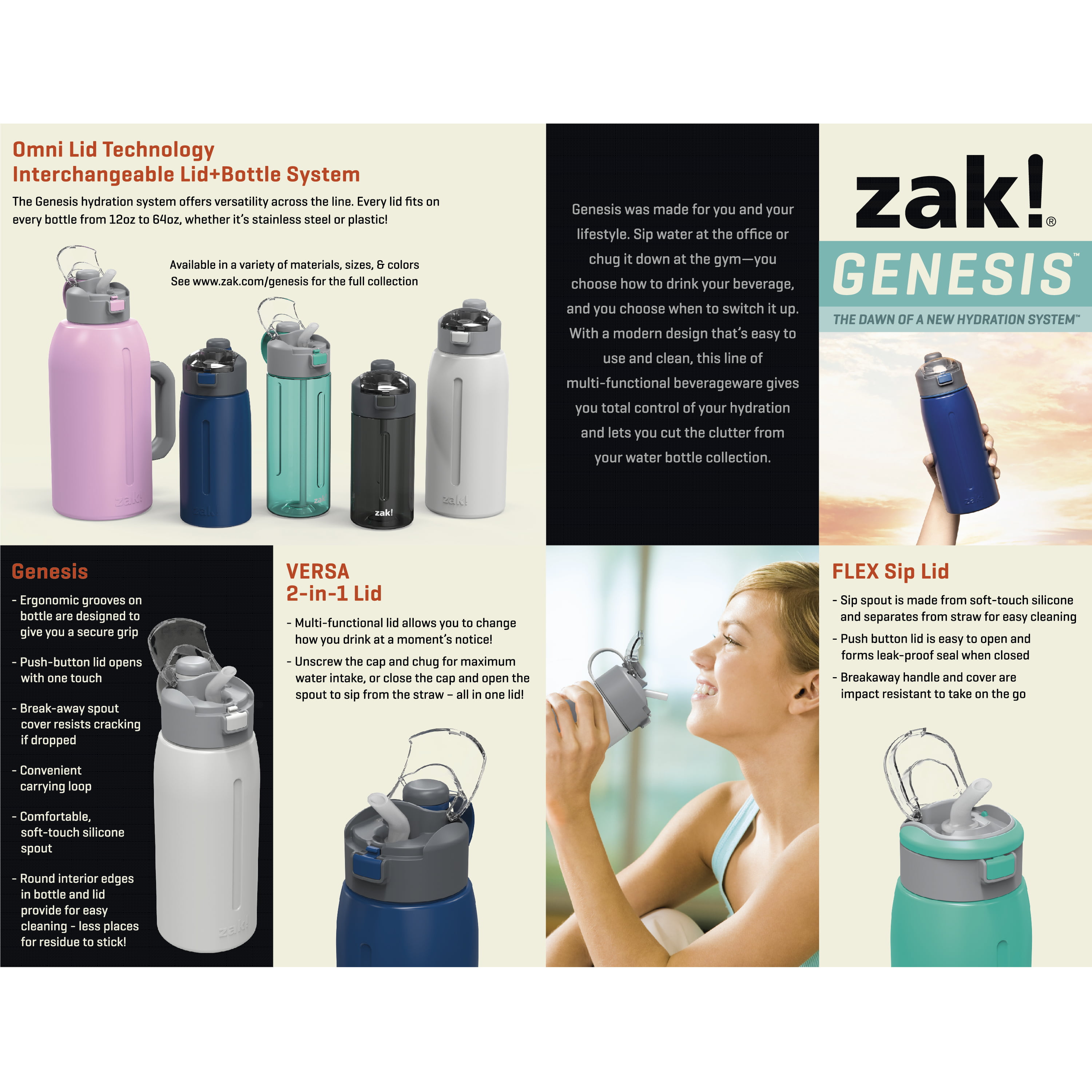 Target  2-pack of BPA-Free Zak Designs Kids Genesis 18oz Water