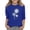 Dark Blue, variant on GiLiling Girls 3/4 Sleeve Crewneck Sweatshirt, Dandelion Printed Basic Blouse, Soft Casual Fashion Top Suitable for School Days and Leisure Occasions