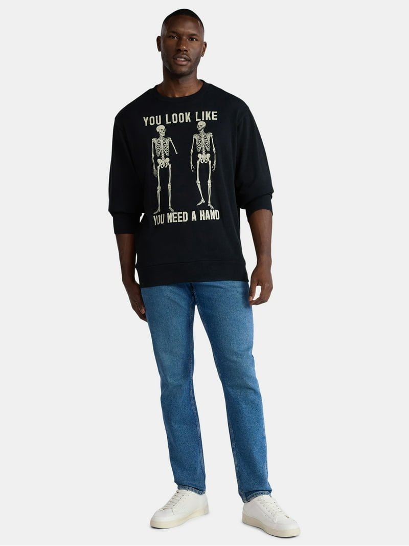 Halloween Crewneck Fleece Sweatshirt, You Look Like You Need a