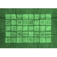 thumbnail image 1 of Ahgly Company Indoor Rectangle Abstract Emerald Green Modern Area Rugs, 8' x 10', 1 of 4