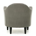 thumbnail image 5 of Fox Hill Trading Max Barrell Chair, Gray Faux Leather, 5 of 5