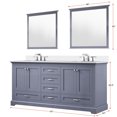 thumbnail image 5 of Dukes 72 in. W x 22 in. D Dark Grey Double Bath Vanity and Cultured Marble Top, 5 of 6