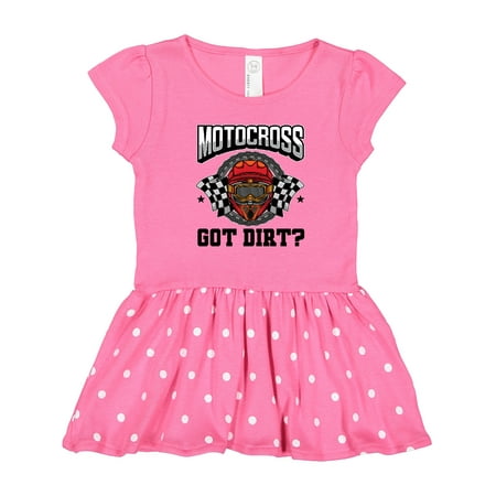 

Inktastic Motocross Dirt Biking Got Dirt Gift Toddler Girl Dress