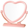 thumbnail image 3 of Shisuyan Heart Shaped Tabletop Mirror Table Desk Vanity Makeup Portable Double-sided Mirror, 3 of 9