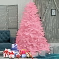 thumbnail image 6 of 7.5ft Pink Artificial Christmas Tree with USB Lights & 1000 Branch Tips & Remote Timer for Room Home Christmas Party Office Mall Decorations, 6 of 10