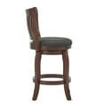thumbnail image 4 of Weston Home Morgan Linen High Back Swivel Counter Height Stool, Dark Grey, 4 of 8
