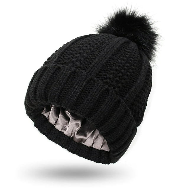 Chmadoxn Home Decor, Room Decor, Wall Decor Elastic Ribbed Hat For Hair Protection Protects The Hairstyle With And Elastic Satin Hat That Is Loose And Warm Knit Hat