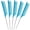 Blue, variant on Rat Tail Comb Hair Comb 5 Packs Plastic Pin Rat Tail Carbon Fiber Heat Resistant Teasing Combs for Hair Rat tail Combs Salon or Home Supplies