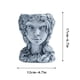 thumbnail image 3 of Maceta decorativa con forma de cabeza de niña de resina – Maceta con drenaje para suculentas, hierbas o plantas artificiales – Maceta con forma de estatua única para la decoración del hogar, bal, 3 of 5