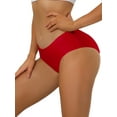 thumbnail image 4 of INSPIRE CHIC Panties for Women Unlined Comfortable Underwear No Show Elastic Waist Brief L Red, 4 of 4