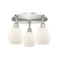 thumbnail image 4 of Innovations Lighting  Eaton - 3 Light Flush Mount Clear/Polished Chrome, 4 of 5