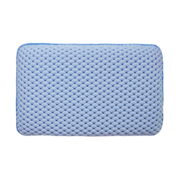 Almohada de baño ergonómica, cómoda y suave para bañeras de hidromasaje y spas domésticos. Azul