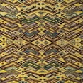 thumbnail image 1 of Ahgly Company Indoor Square Abstract Yellow Abstract Area Rugs, 6' Square, 1 of 6