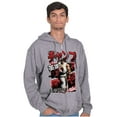 thumbnail image 3 of Retro Kanji Street Fighter Ryu Men Big & Tall Zip Hoodie Brisco Brands 2X, 3 of 5