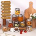 thumbnail image 5 of HLONK Mason Jars 8oz with Lids 12 Packs  Vintage Small Glass Canning Jars with Silvery Metal Lids for Storing  Pickling  Honey  Jam  Home Decor  Candle and DIY Crafts, 5 of 5